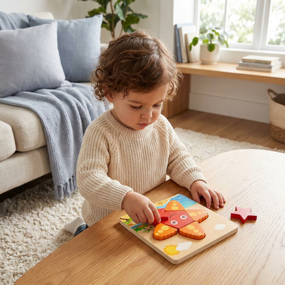 3D Wooden Puzzle for Kids – Educational Animal Learning Toy for Toddlers