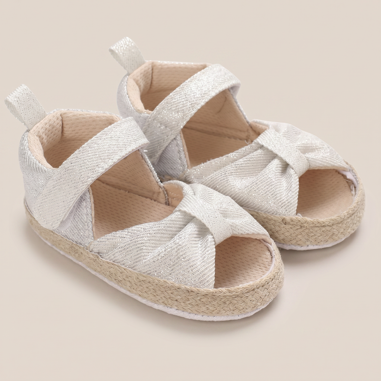 Espadrille Bow T-Strap Sandals