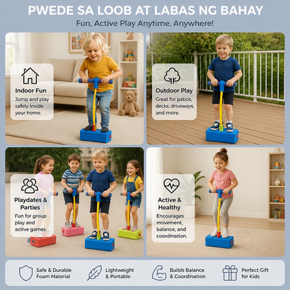 Foam children's pogo jumpers – jumping toys for indoors and outdoors