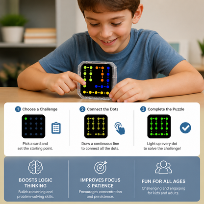 Smart Line LED Logic Puzzle Game – 800+ Brain Challenge Levels