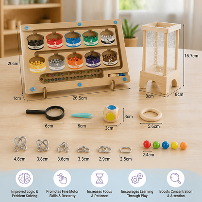 3-Piece Montessori Play and Development Puzzle Set for Children