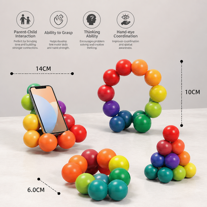Colorful 3D Ball Building Set – Creative Construction & Fine Motor Skills Learning Toy for Kids