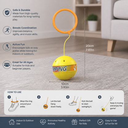 Interactive Skip Ball Ankle Swing Toy for Kids