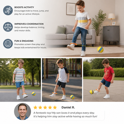 Interactive Skip Ball Ankle Swing Toy for Kids