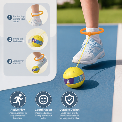 Interactive Skip Ball Ankle Swing Toy for Kids