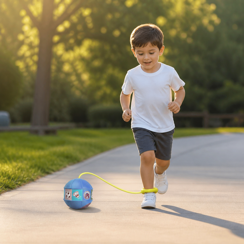 Interactive Skip Ball Ankle Swing Toy for Kids