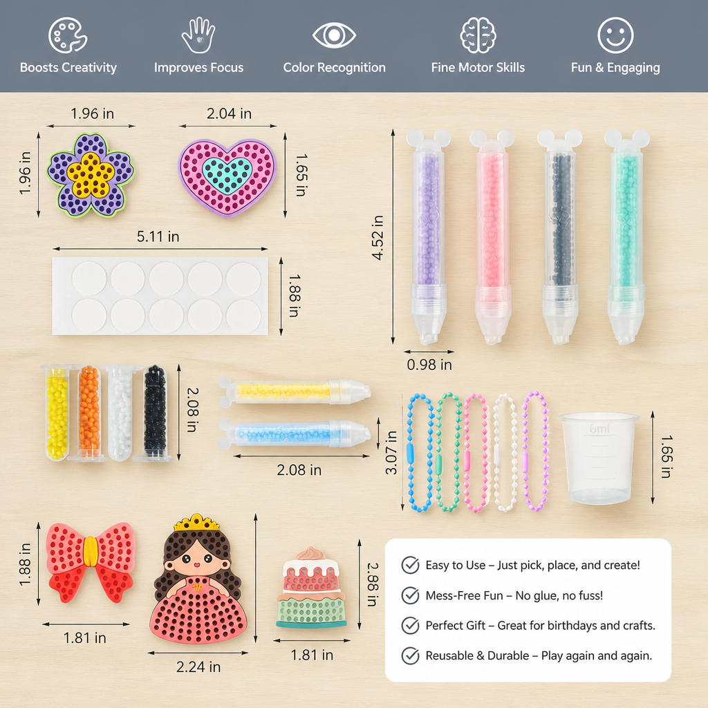 DIY Bead Art Pen Kit – Create & Decorate Animal Designs