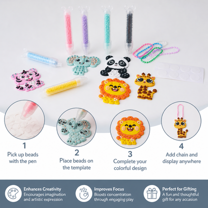 DIY Bead Art Pen Kit – Create & Decorate Animal Designs