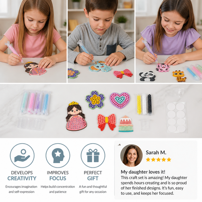 DIY Bead Art Pen Kit – Create & Decorate Animal Designs