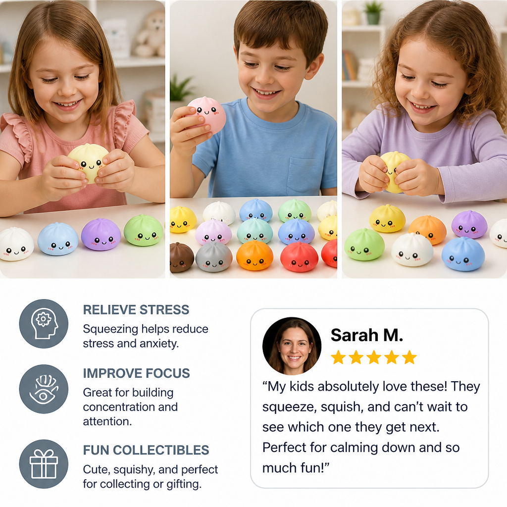 Dumpling Squishy Advent Calendar with Mystery Fidget Surprises