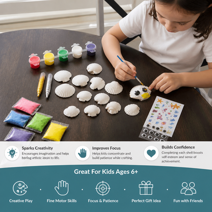 Glow in the Dark Sea Shell Painting & Craft Kit