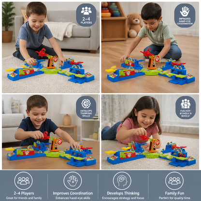 Interactive Multiplayer Flying Plane Family Board Game
