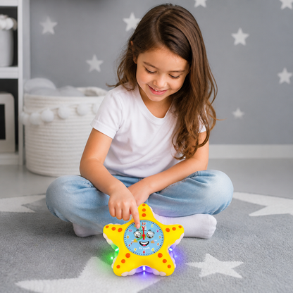 Starfish Clock Learning Toy – Interactive Time Teaching Toy for Kids