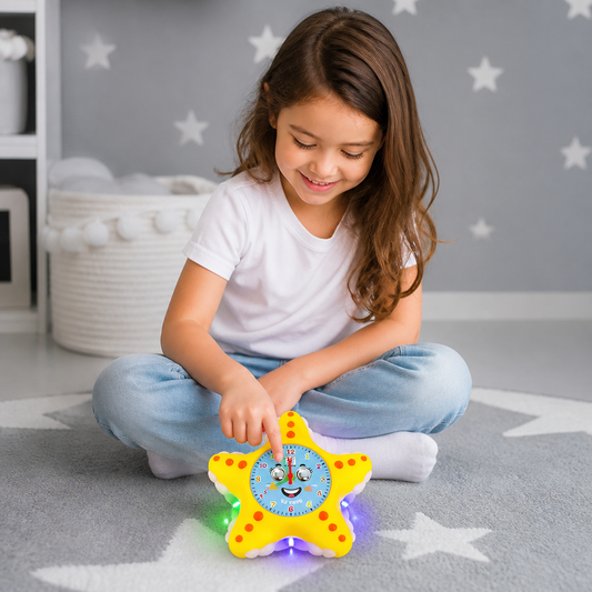 Starfish Clock Learning Toy – Interactive Time Teaching Toy for Kids