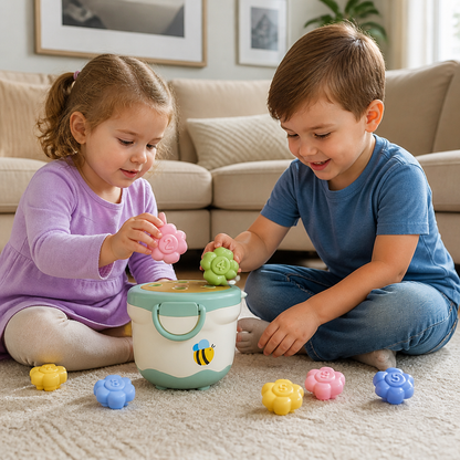 Montessori Flower Pot Color & Number Matching Learning Game