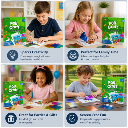DIY Foil Art Kit – No-Mess Animal Crafts for Kids