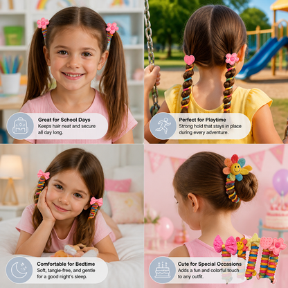 Cute Kids Spiral Hair Tie Set