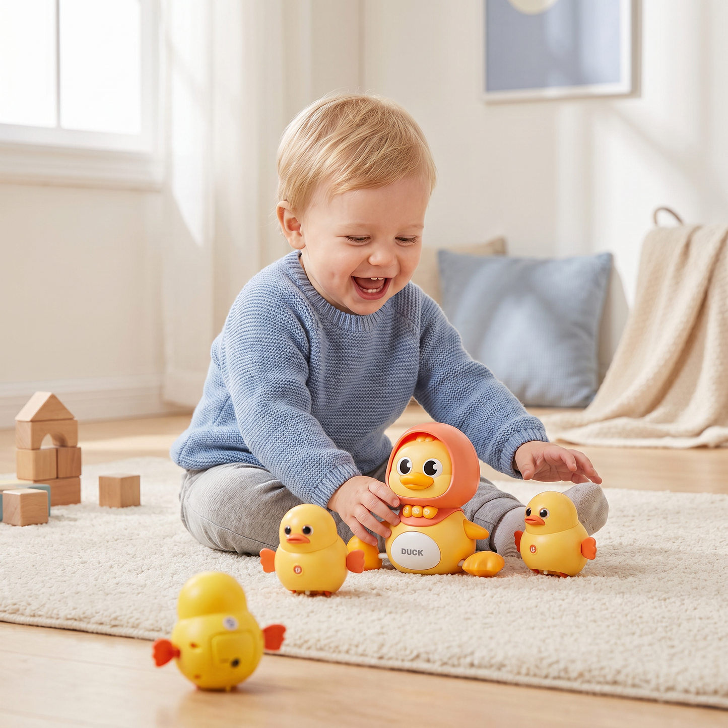 Wobbling Duck Family Kids Toy