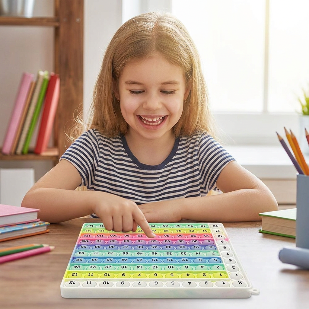 Rainbow Pop Math – Multiplication Fidget Learning Toy