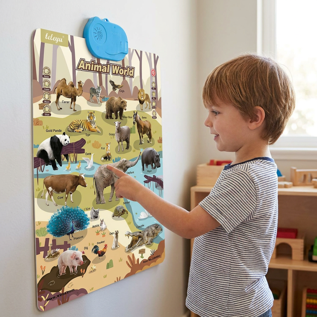 Talking English learning board for children