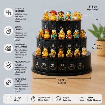 24-Day Magic Duck Advent Calendar with Collectible Mini Figurines