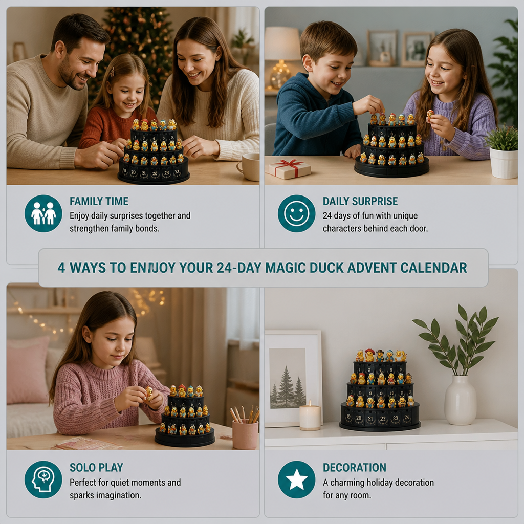 24-Day Magic Duck Advent Calendar with Collectible Mini Figurines