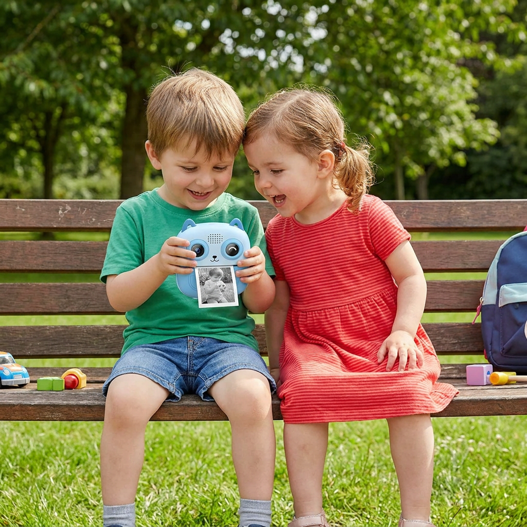Kids Instant Print Camera – Mini HD Digital Camera with Built-in Printer