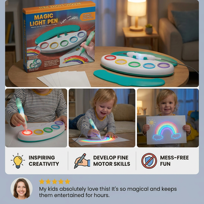 Magic Light Drawing Pen for Kids – Creative LED Art Toy with Music & Glow Effects