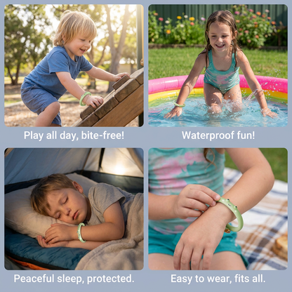 Kids Mosquito Repellent Bracelet with Cute Animal Design Waterproof