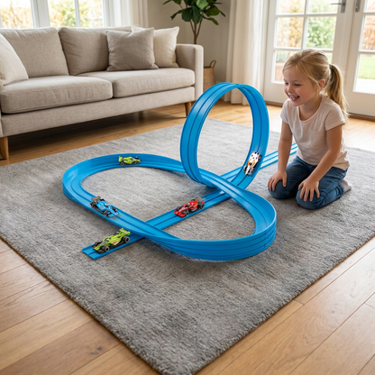 Flexible racing track set