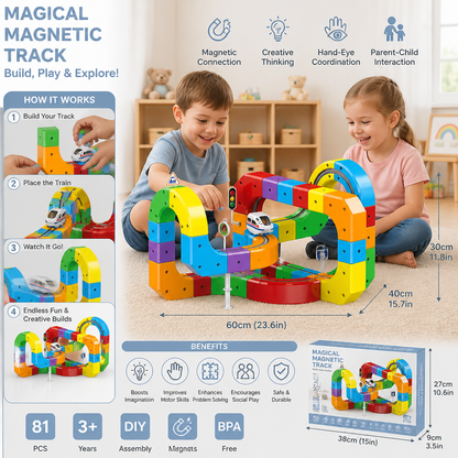 Magic rail cube track kids toy