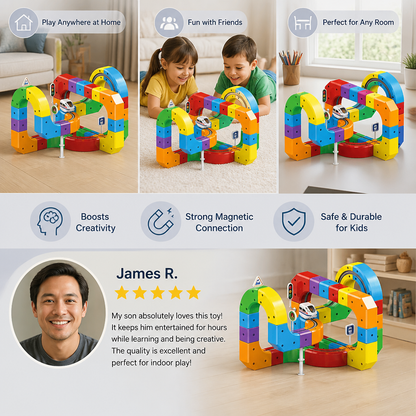 Magic rail cube track kids toy