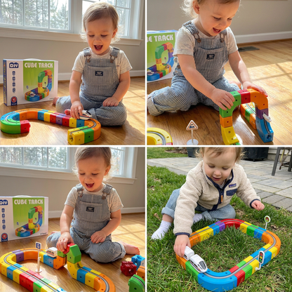 Magic rail cube track kids toy