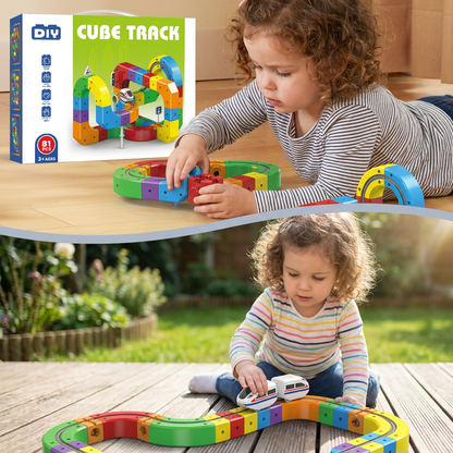 Magic rail cube track kids toy