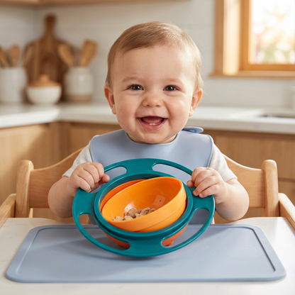 Non-spill baby bowl – eating without spilling