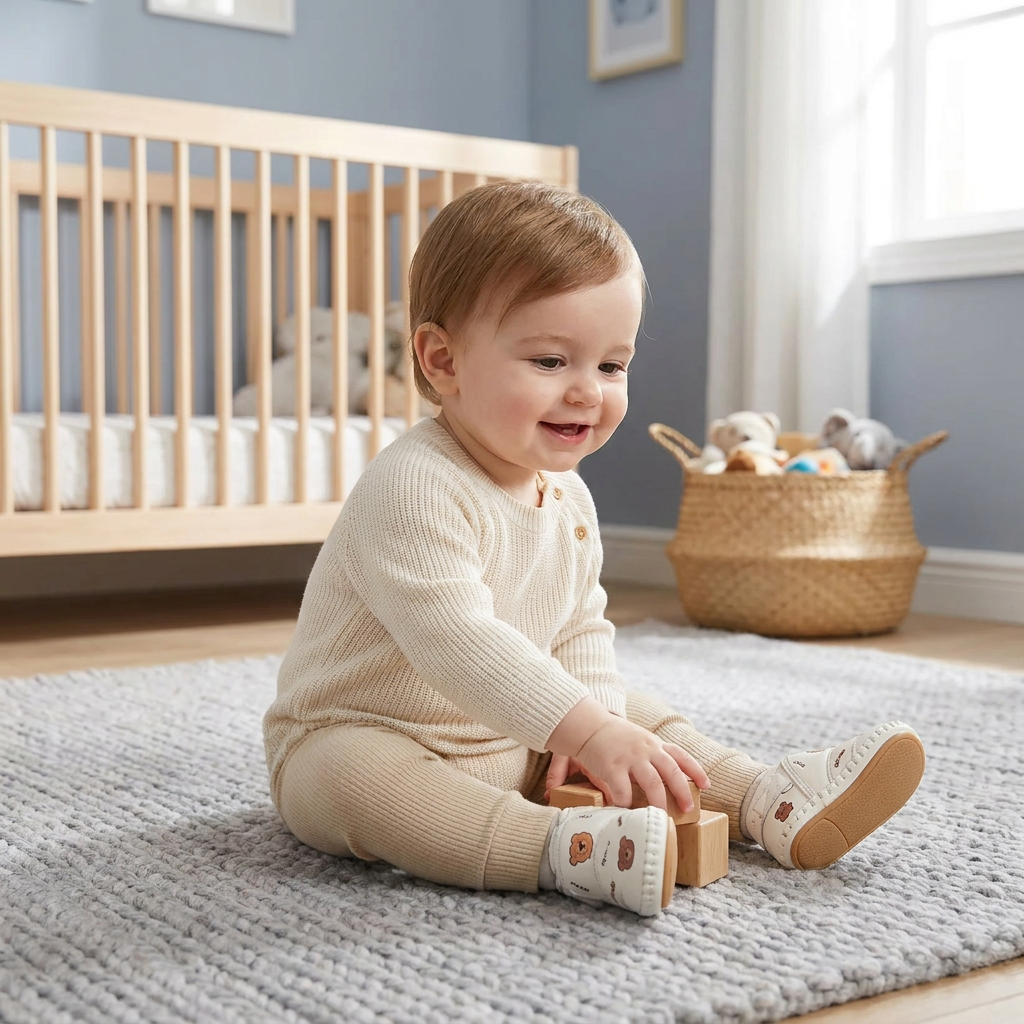 Warm Baby Winter Boots – Soft-Soled Lined Shoes for Babies & Toddlers