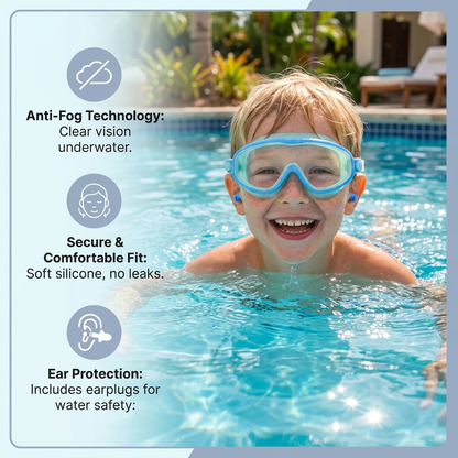 Practical Swimming Goggles for Kids – Anti-Fog, Secure Fit & Comfortable Wear