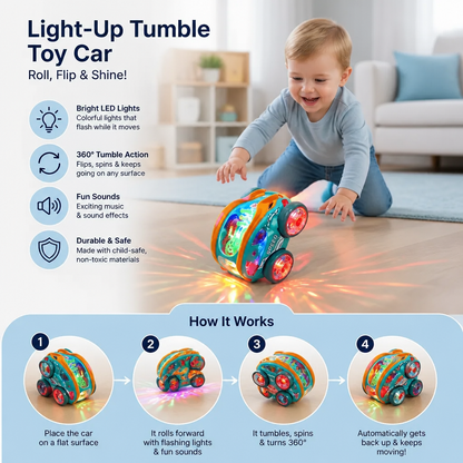 Light-up Tumble Toy Car