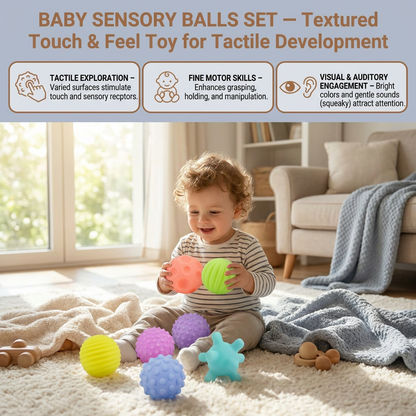 Baby Sensory Balls Set – Textured Touch & Feel Toy for Tactile Development