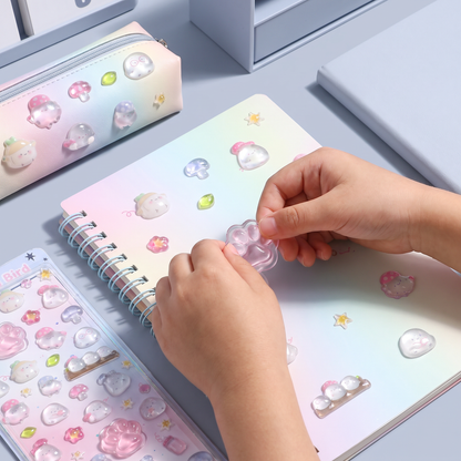 3D Squishy Pet Paw Stickers – Cute Puffy Stickers for Kids