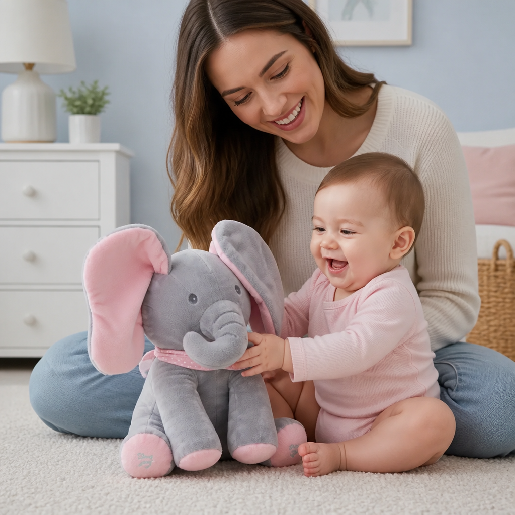 Peek-A-Boo-Elephant - Interactive Plush Toy