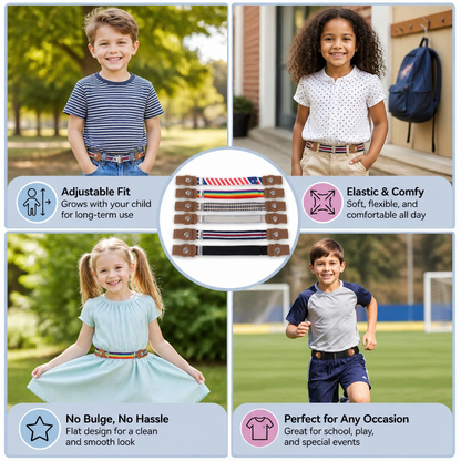 Comfortable Elastic Children’s Belts – Suitable for All Ages