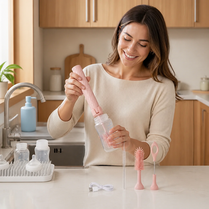 BottleClean - Electric Baby Bottle Cleaner Set