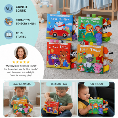 Sensory Wrinkle Paper story book for toddlers