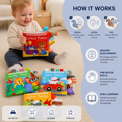 Sensory Wrinkle Paper story book for toddlers