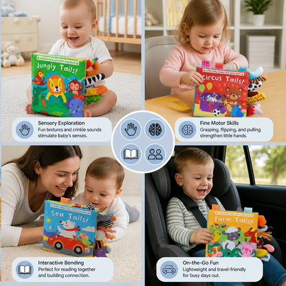 Sensory Wrinkle Paper story book for toddlers