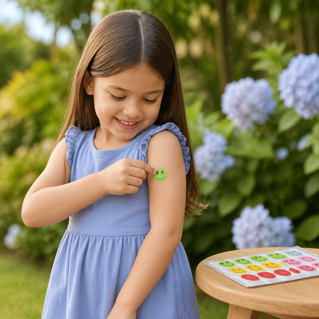 Natural mosquite repellent stickers for kids and babies