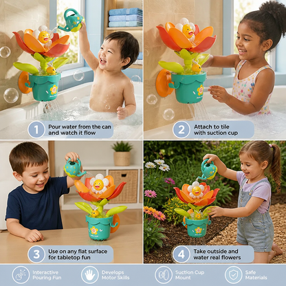 Flower Fun Bath Toy with Watering Can