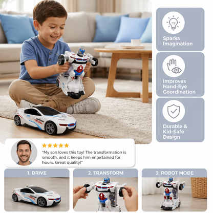 Transforming Police Car Toy