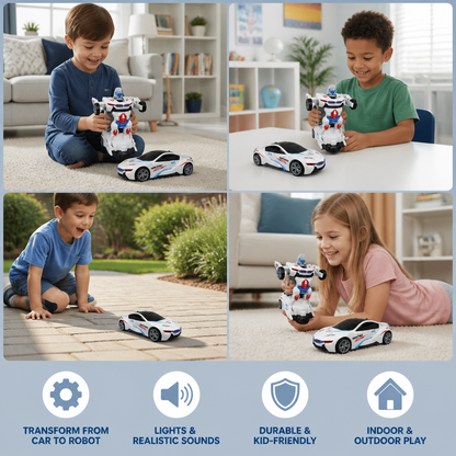 Transforming Police Car Toy